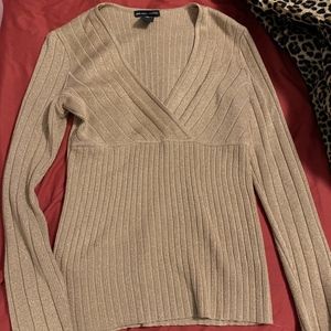 Gold Sparkly New York & Company Sweater